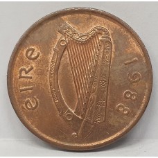 IRELAND 1988 . TWO 2 PENCE COIN